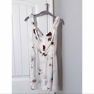 Reformation white floral dress. Never worn.